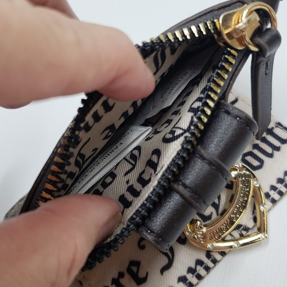 New Juicy Couture Wallet My Heart Will Go On Status Taupe Brown - Picture 8 of 15